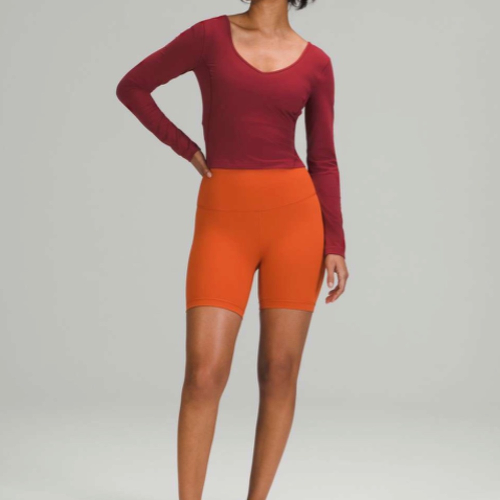 Lululemon Align Long Sleeve Shirt Mulled Wine Size 6